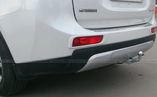 Фаркоп Galia оцинкованный для Mitsubishi Outlander III (не подходит на авто с полноразмерной запаской) рестайлинг 2019-2022. Артикул M126A