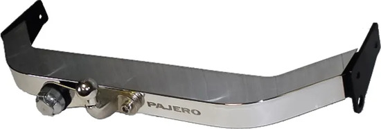 Фаркоп Baltex для Mitsubishi Pajero IV (бензин) 2006-2022. (с декор. накладкой) Фланцевое крепление. Артикул МР08ANM