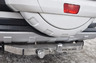 Фаркоп Baltex для Mitsubishi Pajero IV (бензин) 2006-2022. (с декор. накладкой) Фланцевое крепление. Артикул МР08ANM