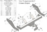 Фаркоп Tavials (Лидер-Плюс) (со съемным шаром) для ГАЗ Газель (2705) (кроме 4WD без снятия запасного колеса) 1995-2009. Фланцевое крепление. Артикул T-GAZ-01FC