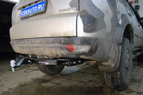 Фаркоп Bizon для Mitsubishi Pajero Sport II 2008-2016. Быстросъемный крюк. Артикул FA 1005-E