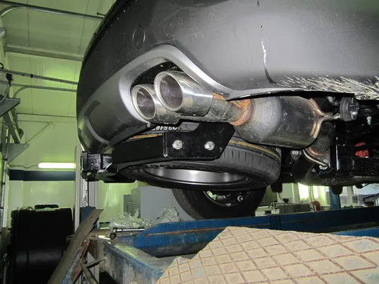 Фаркоп Bizon для Hyundai Santa Fe III 2012-2018. Быстросъемный крюк. Артикул FA 0724-E