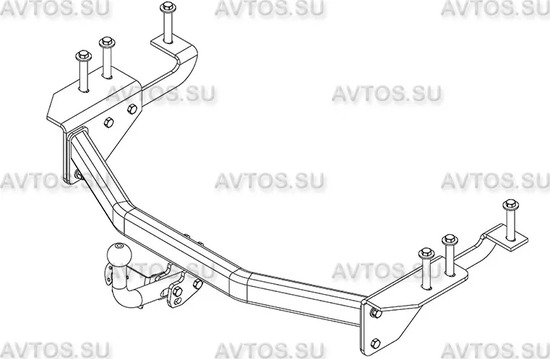 Фаркоп AvtoS для Toyota Alphard II 2008-2014. Артикул TY 39