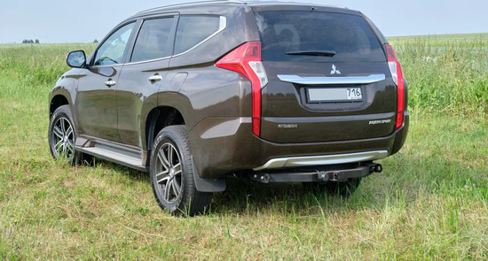 Фаркоп Bizon для Mitsubishi Pajero Sport III до рестайлинга 2016-2020. Быстросъемный крюк. Артикул FA 1005-E