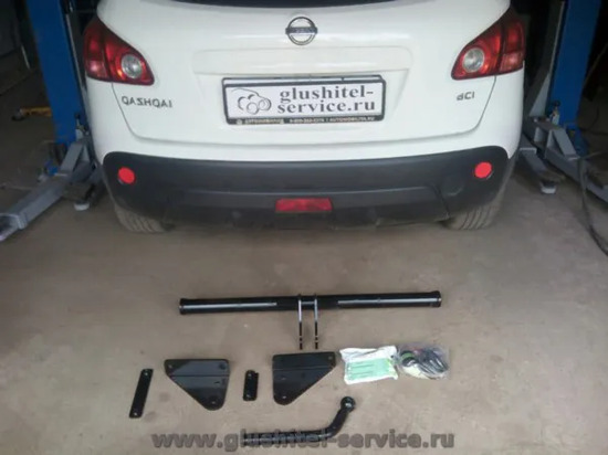 Фаркоп Лидер-Плюс для Nissan Qashqai+2 2008-2013. Артикул N115-A