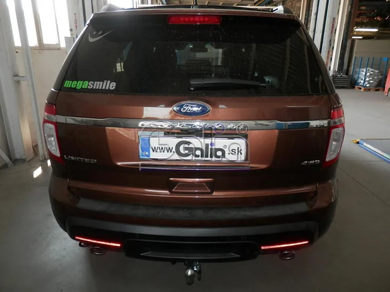 Фаркоп Galia оцинкованный для Ford Explorer V 2010-2019. Быстросъемный крюк. Артикул F123C