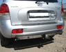 Фаркоп Лидер-Плюс для Hyundai Santa Fe I Classic (ТагАЗ) 2001-2013 (с накладкой из нерж. стали). Артикул H205-A(N)