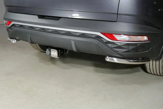 Фаркоп ТСС под американский квадрат для Hyundai Tucson IV 2020-2022. Артикул TCU00284