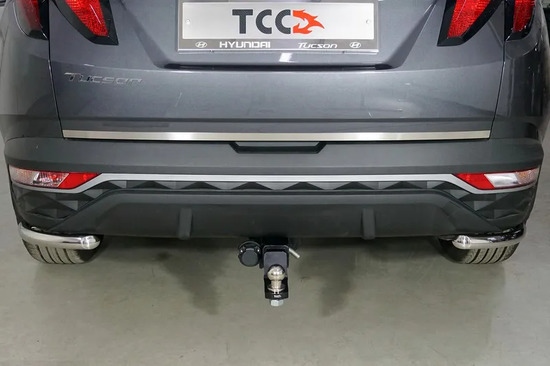 Фаркоп ТСС под американский квадрат для Hyundai Tucson IV 2020-2022. Артикул TCU00284
