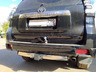 Фаркоп Bizon для Toyota Land Cruiser Prado 150 2009-2022 с накладкой из нержавеющей стали. Быстросъемный крюк. Артикул FA 0602-E(N)