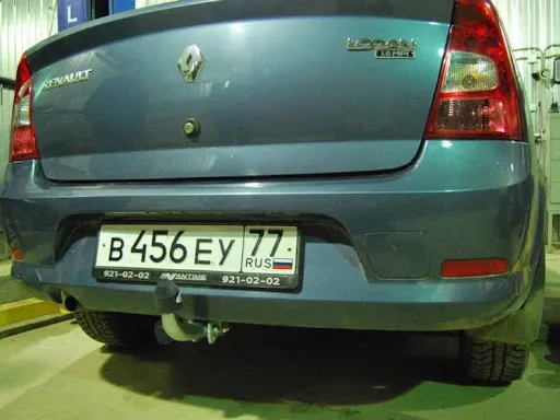 Фаркоп Galia оцинкованный для Renault Logan I седан 2004-2014. Артикул D033A