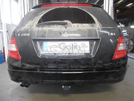 Фаркоп Galia оцинкованный для Mercedes-Benz C-Класс W204, S204 седан, универсал 2007-2013. Быстросъемный крюк. Артикул M125C
