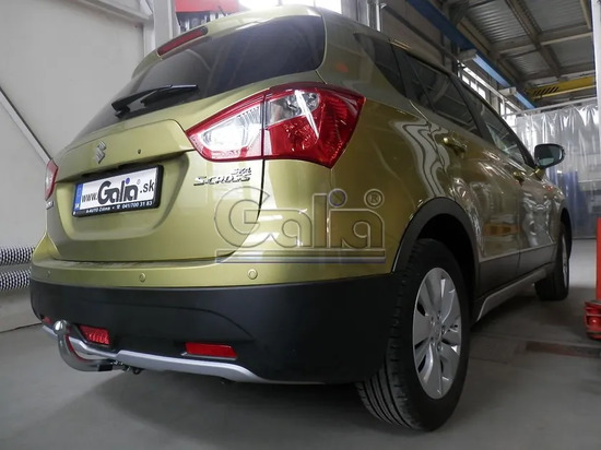 Фаркоп Galia оцинкованный для Suzuki SX4 II S-Cross 2/4WD 2013-2022. Быстросъемный крюк. Артикул S107C