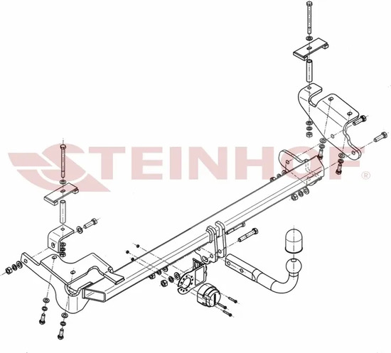 Фаркоп Steinhof для Chevrolet Epica седан 2006-2009. Артикул C-276