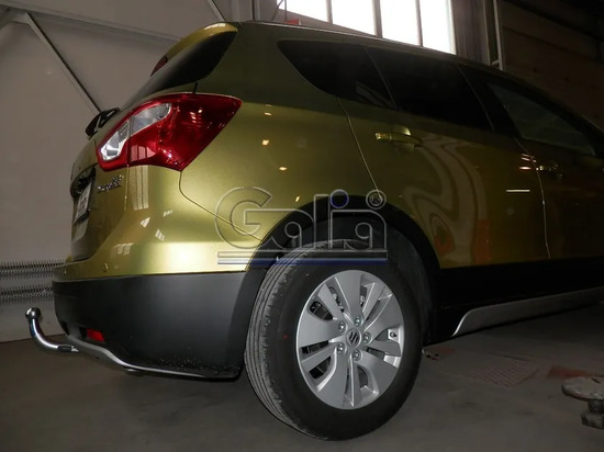 Фаркоп Galia оцинкованный для Suzuki SX4 II S-Cross 2/4WD 2013-2022. Быстросъемный крюк. Артикул S107C