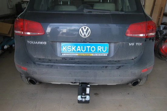 Фаркоп Westfalia балка под квадрат, без шара для Porsche Cayenne I (c зап. колесом) 2002-2010. Артикул 321641600001