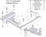 Фаркоп Tavials (Лидер-Плюс) для Lada Kalina 2004-2013. Сварной крюк. Артикул T-VAZ-02H