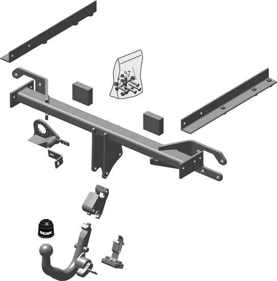 Фаркоп Brink (Thule) для Subaru Outback IV BM/BR 2009-2014. Быстросъемный крюк. Артикул 524700