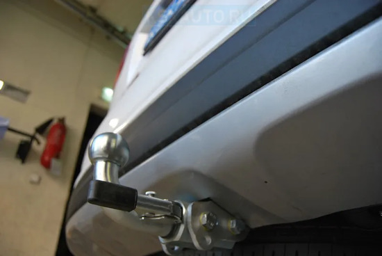 Фаркоп Galia оцинкованный для Hyundai Santa Fe III 2012-2017. Быстросъемный крюк. Артикул H091C