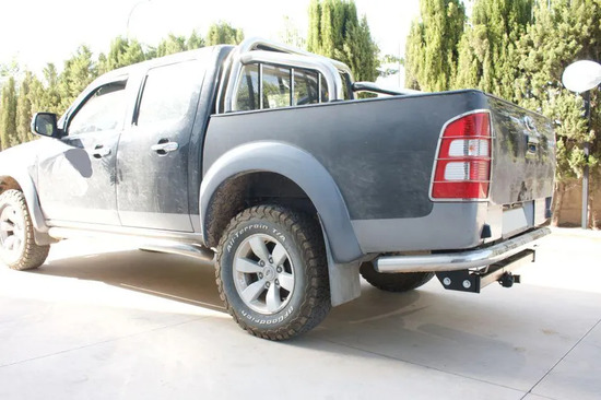 Фаркоп Aragon (быстросъемный крюк, горизонтальное крепление) для Ford Ranger II (хром. бампер) 2006-2011. Артикул E2015BS
