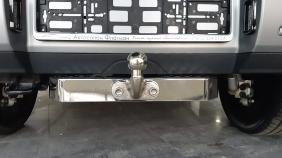 Фаркоп Baltex для Mercedes-Benz G-Класс W464 2019-2022 с нержавеющей накладкой под вставку 50х50 американский квадрат. Артикул 13905738
