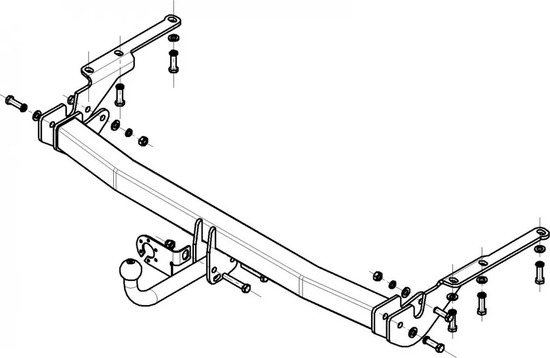 Фаркоп AvtoS для Toyota RAV4 III 2006-2012. Артикул TY 22