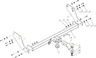Фаркоп Bizon для Great Wall Wingle 5 2011-2015 с нержавеющей накладкой. Быстросъемный крюк. Артикул FA 0646-E(N)