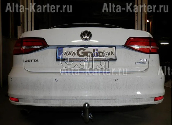 Фаркоп Galia оцинкованный для Volkswagen Jetta VI 2010-2018. Быстросъемный крюк. Артикул V077C