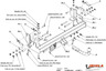 Фаркоп Imiola для Ford Windstar II 1998-2004. Артикул E.031