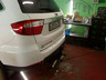 Фаркоп Лидер-Плюс для Toyota Fortuner I 2005-2015 с нержавеющей пластиной. Артикул T122-F(N)