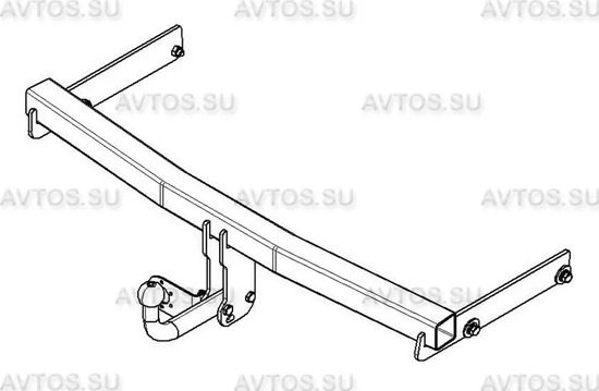 Фаркоп AvtoS для Volkswagen Passat B6 седан/универсал 2005-2010. Артикул VW 24