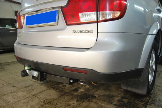Фаркоп Лидер-Плюс для SsangYong Kyron 2007-2015. Фланцевое крепление. Артикул S205-F
