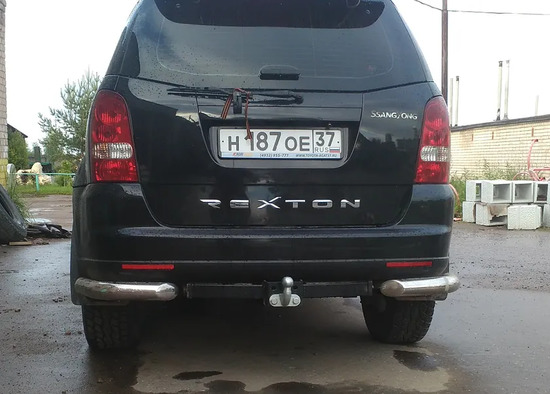 Фаркоп Лидер-Плюс для SsangYong Kyron 2007-2015. Фланцевое крепление. Артикул S205-F