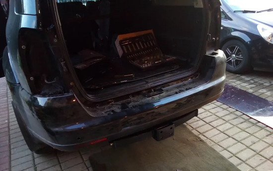 Фаркоп Лидер-Плюс для SsangYong Kyron 2007-2015. Фланцевое крепление. Артикул S205-F