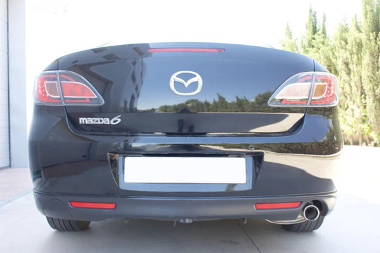 Фаркоп Aragon (быстросъемный крюк, вертикальное крепление) для Mazda 6 II седан, хэтчбек 2008-2012.. Артикул E4002BV