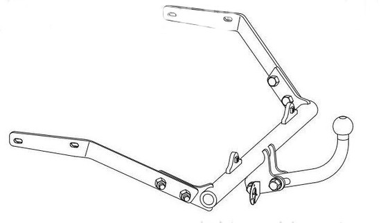 Фаркоп Westfalia для Citroen Berlingo II 2008-2014. Артикул 304054600001