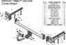 Фаркоп Лидер-Плюс для Lexus RX 300 1997-2003. Фланцевое крепление. Артикул L102-FC