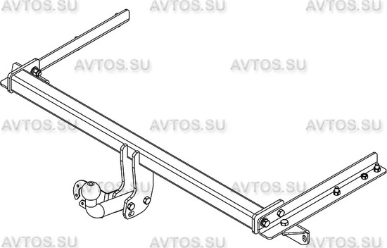Фаркоп AvtoS для Chevrolet Aveo II седан 2011-2015. Артикул CV 11