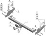 Фаркоп AvtoS для Great Wall Wingle 3 2007-2011. Артикул GW 06