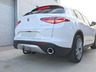 Фаркоп Aragon (быстросъемный крюк, вертикальное крепление) для Alfa Romeo Stelvio 2017-2022. Артикул E0114AV