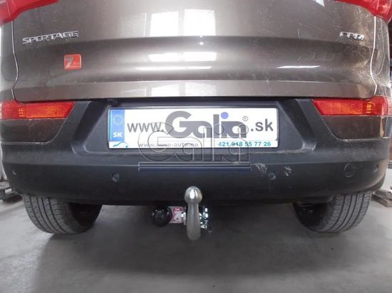 Фаркоп Galia оцинкованный для Kia Sportage III 2010-2016. Быстросъемный крюк. Артикул H083C