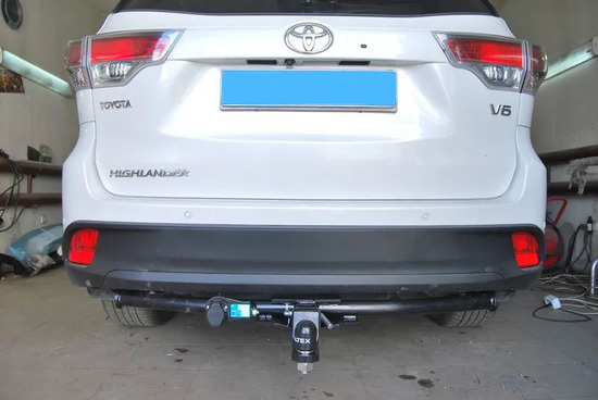 Фаркоп Baltex для Toyota Highlander III 2014-2020. Быстросъемный крюк. Артикул 24279031