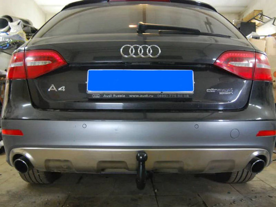 Фаркоп Imiola для Audi A4 B8 седан, универсал (искл. S-Line) 2008-2015. Быстросъемный крюк. Артикул A.A14