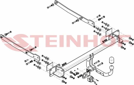 Фаркоп Steinhof для Mercedes-Benz C-Класс C204 (купе) 2011-2015. Артикул M-150