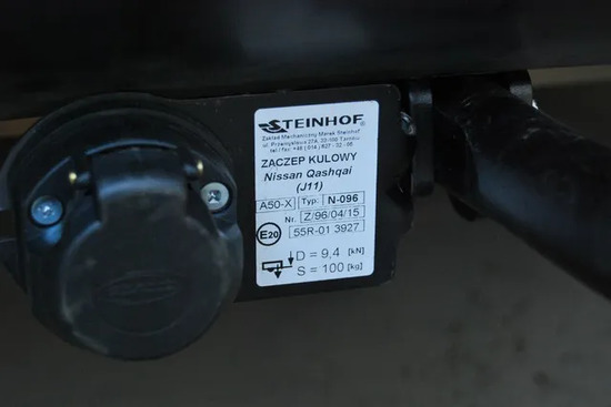 Фаркоп Steinhof для Nissan Qashqai II J11 2014-2022. Артикул N-096