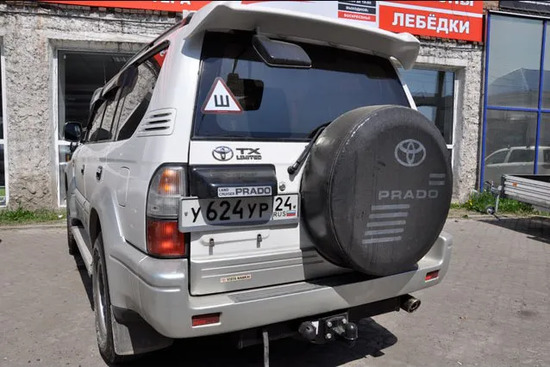Фаркоп Oris (ранее Bosal) для Toyota Land Cruiser Prado 90 1996-2002. Фланцевое крепление. Артикул 3022-G