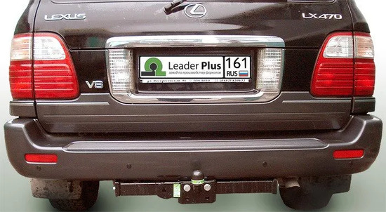 Фаркоп Лидер-Плюс для Lexus LX 470 1997-2007. Фланцевое крепление. Артикул L104-FC