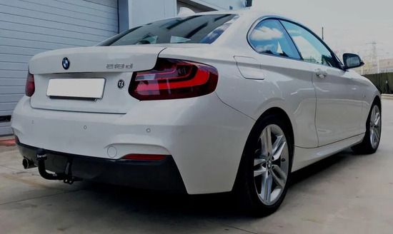 Фаркоп Aragon для BMW 4 F32 купе 2014-2022. Быстросъемный крюк. Артикул E0804BA