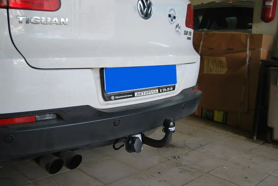 Фаркоп AvtoS для Volkswagen Tiguan II 2WD, 4WD 2016-2022. Артикул VW 35