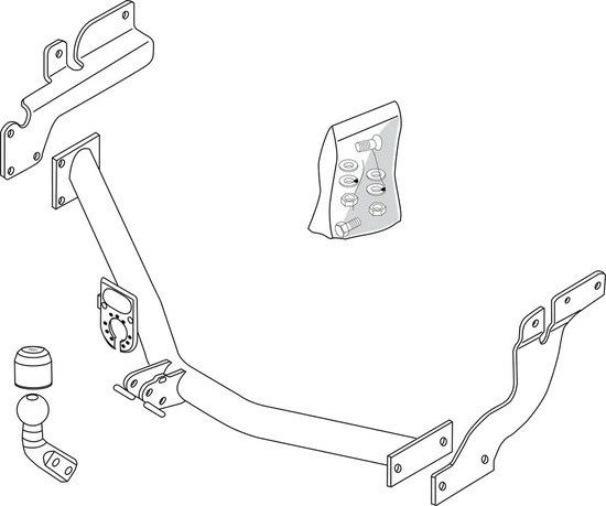 Фаркоп Brink (Thule) для Ford Tourneo Connect I SWB/LWB 2002-2013. Артикул 329600
